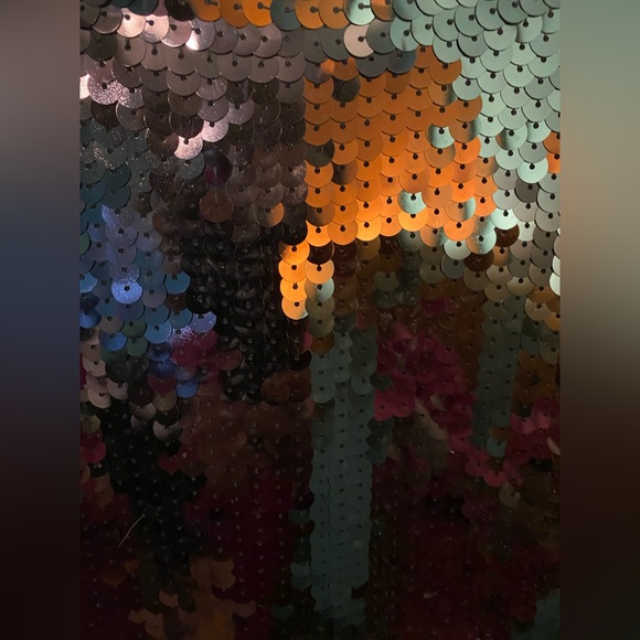 Black sequin Mini dress. Worn once. - Picture 4 of 4